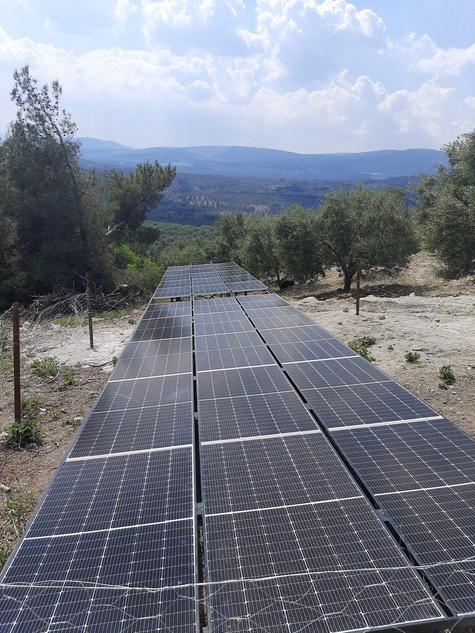 Zeytinliova Köyü 10 HP Güneş Enerjili Sulama Sistemi — Manisa Zeytinliova Köyü güneş enerjili sulama sistemi fotoğrafı