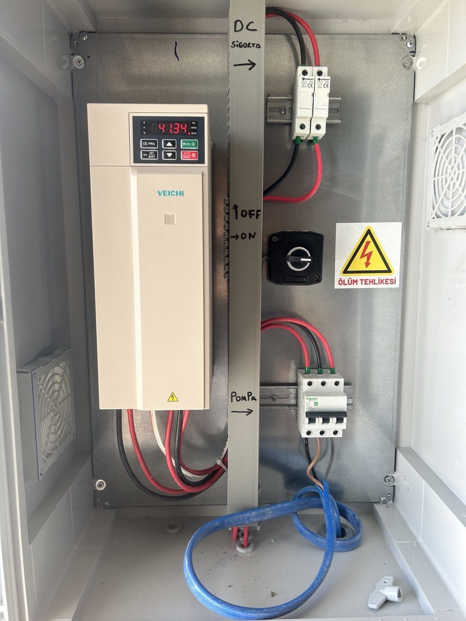 Muradiye'de 7.5 HP Güneş Enerjili Sulama Sistemi — Manisa Muradiye güneş enerjili sulama sistemi fotoğrafı
