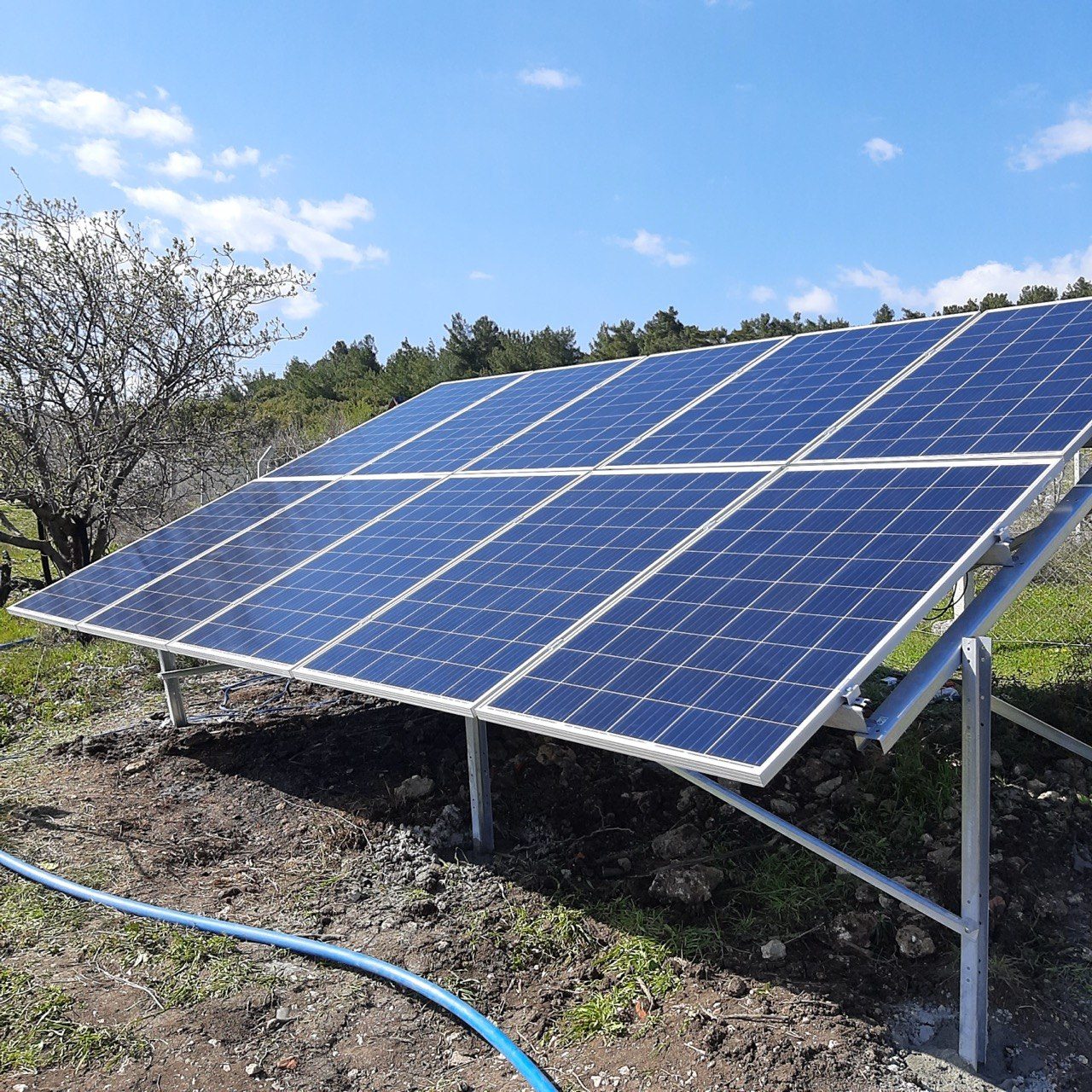 Karaçam'de 2 HP Güneş Enerjili Sulama Sistemi — İzmir Karaçam güneş enerjili sulama sistemi fotoğrafı